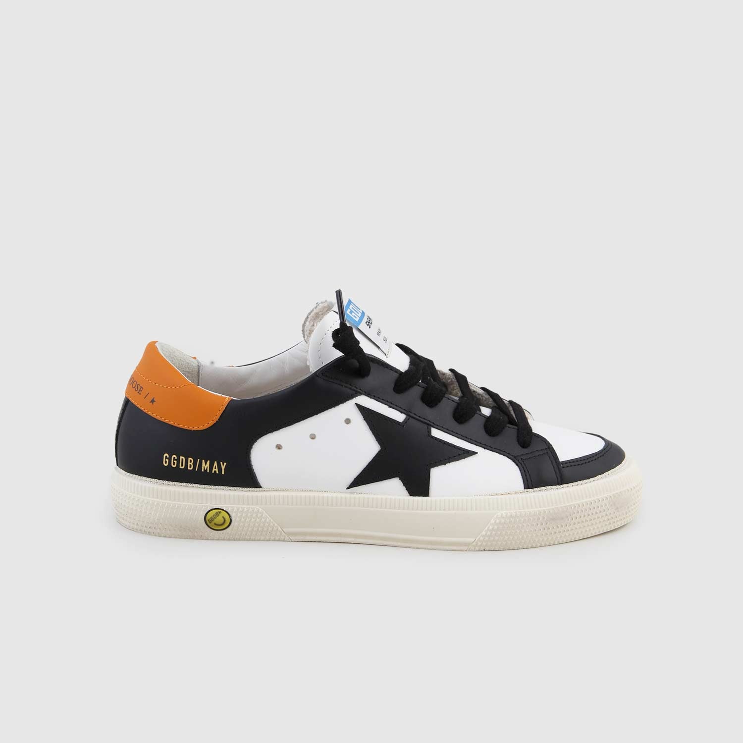 sneaker may nera, arancione e bianca ragazzo - annameglio.com abbigliamento moda