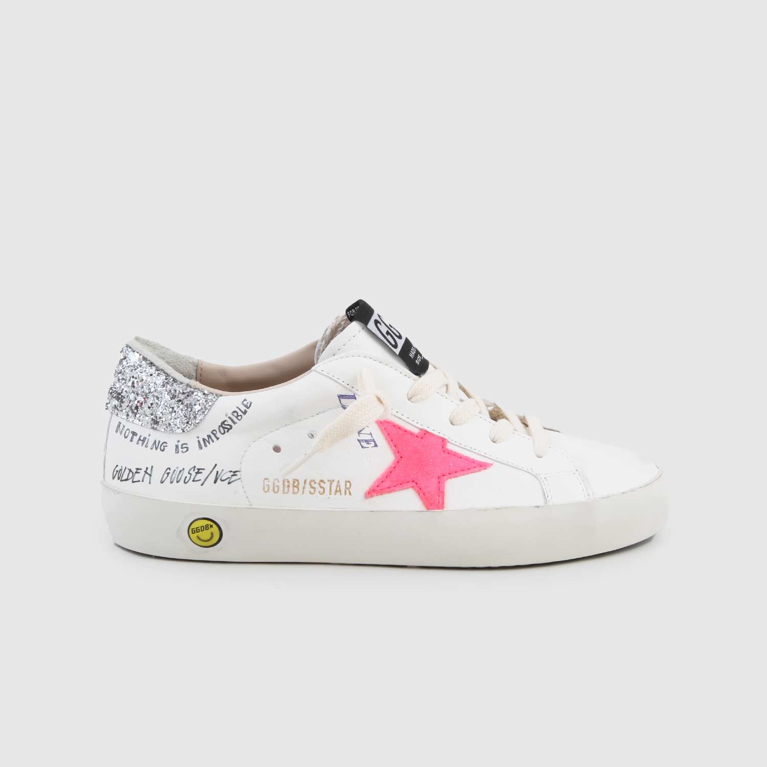 sneaker sstar bianca, rosa e glitter ragazza - annameglio.com abbigliamento moda