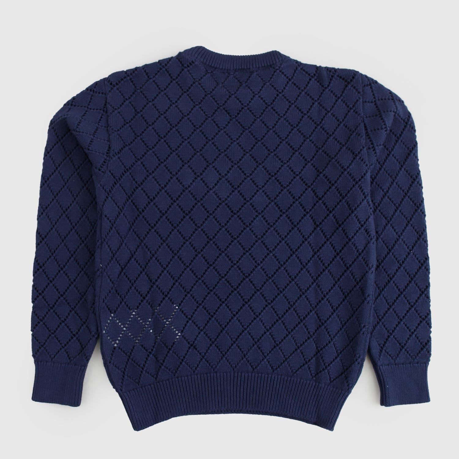 Maglioncino in filato di cotone blu Eclipse - annameglio.com abbigliamento moda