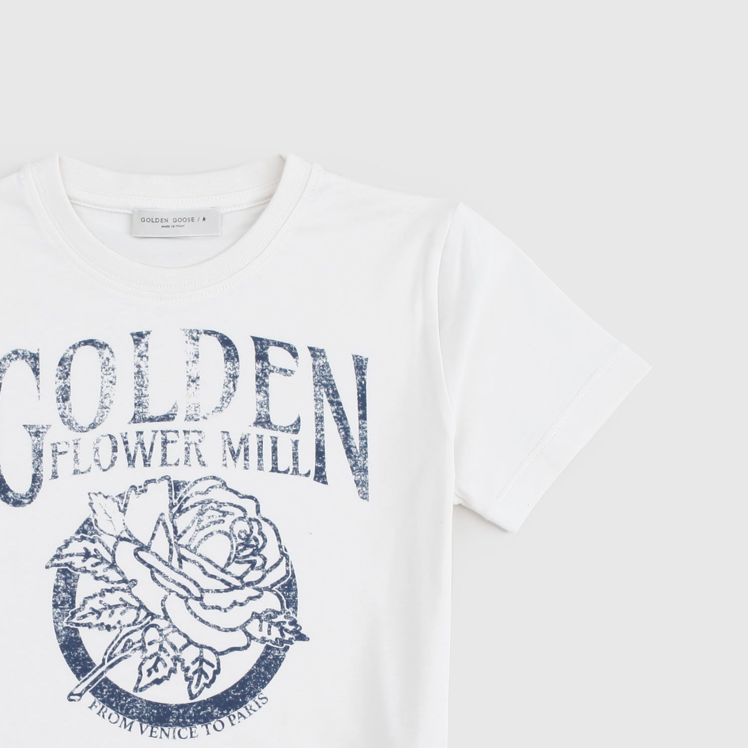 t-shirt beige stampa effetto invecchiato bambino - annameglio.com abbigliamento moda