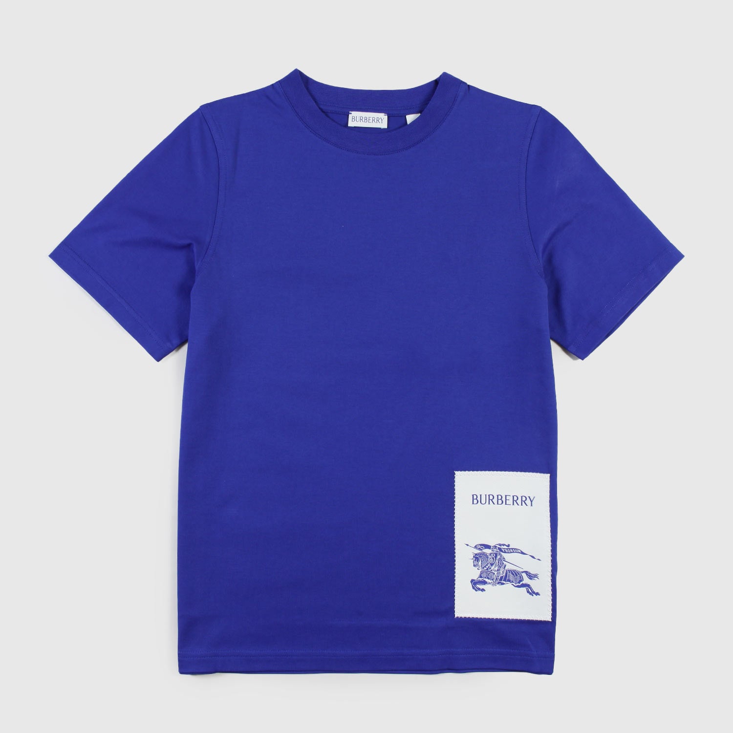T-shirt blu con patch jr - annameglio.com abbigliamento moda