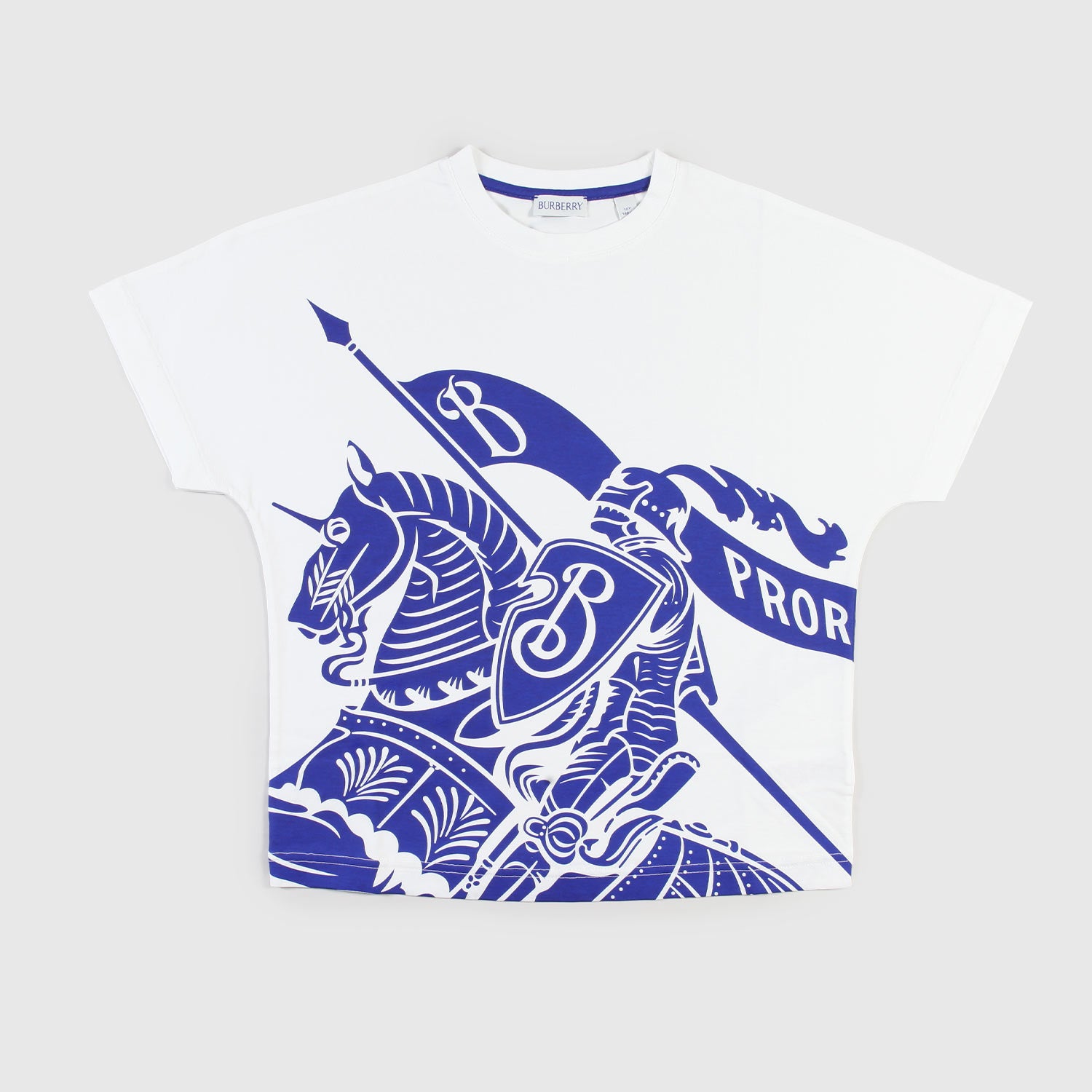 T-shirt bianca e blu jr - annameglio.com abbigliamento moda