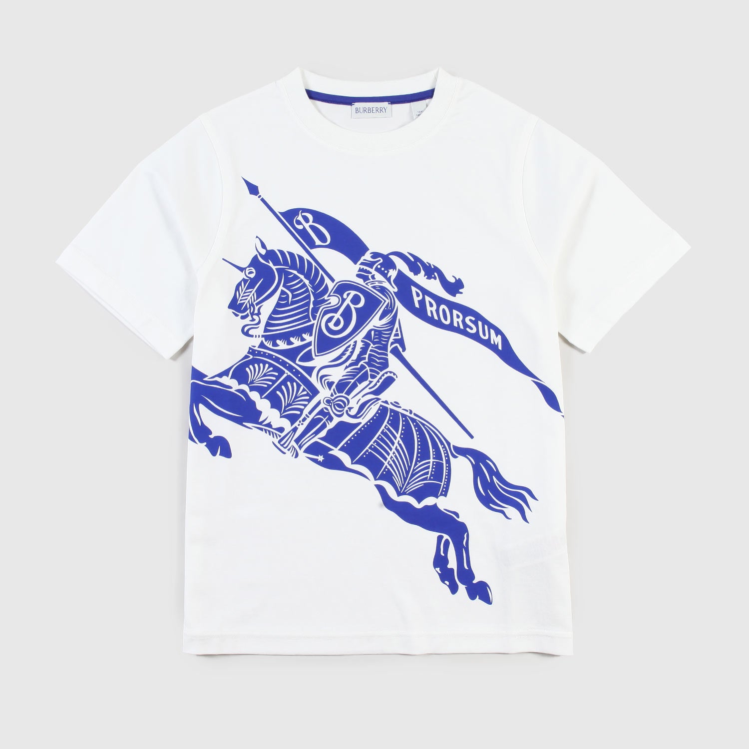 T-shirt bianca con stampa blu jr - annameglio.com abbigliamento moda