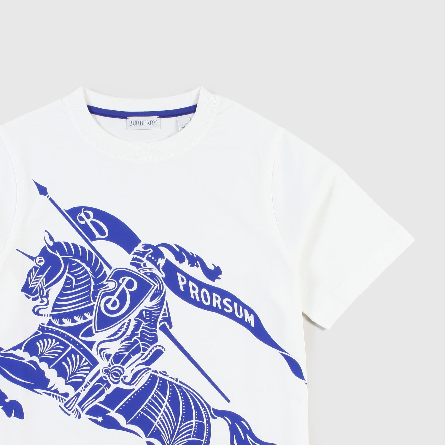 T-shirt bianca con stampa blu jr - annameglio.com abbigliamento moda