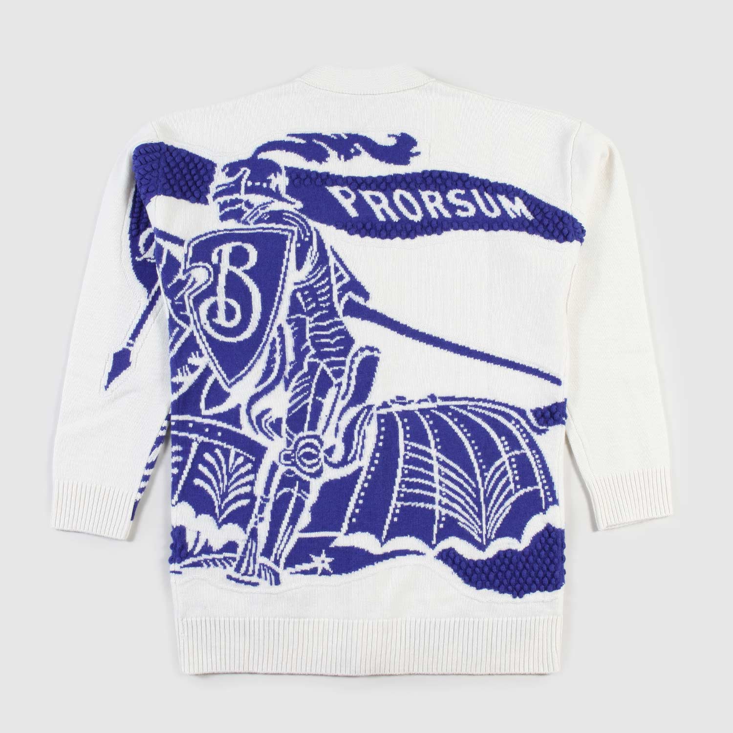 cardigan bianco con fantasia blu teen - annameglio.com abbigliamento moda