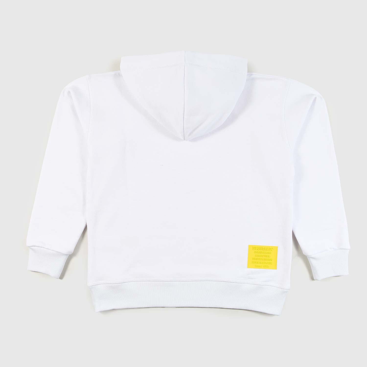 felpa bianca ragazzo con patch gialla - annameglio.com abbigliamento moda