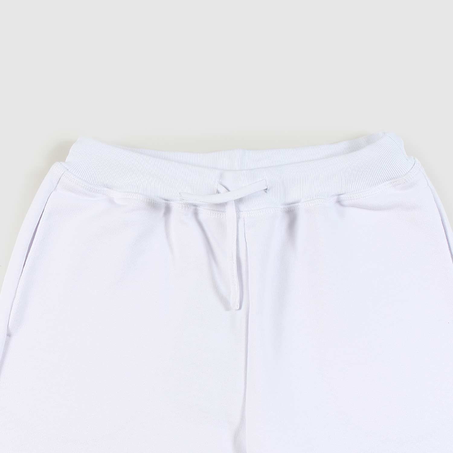 bermuda bianco con patch gialla ragazzo - annameglio.com abbigliamento moda