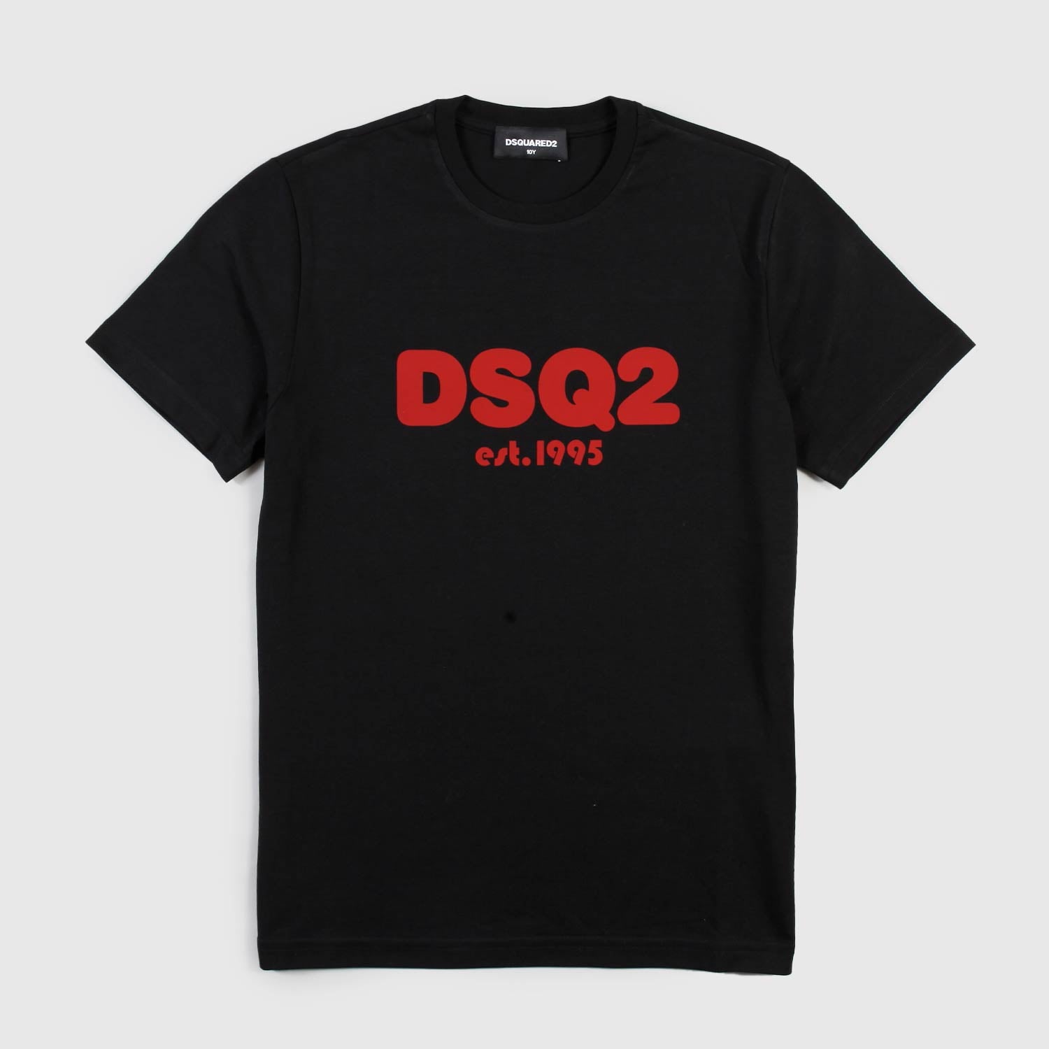 T-shirt nera con contrasto rosso ragazzo - annameglio.com abbigliamento moda