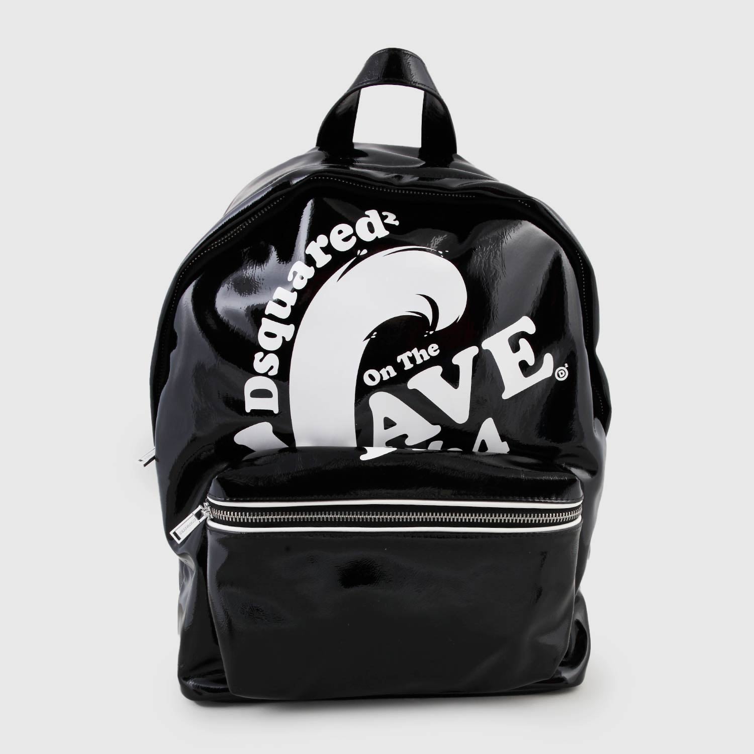 zaino lucido con grafica wave 1964 - annameglio.com abbigliamento moda