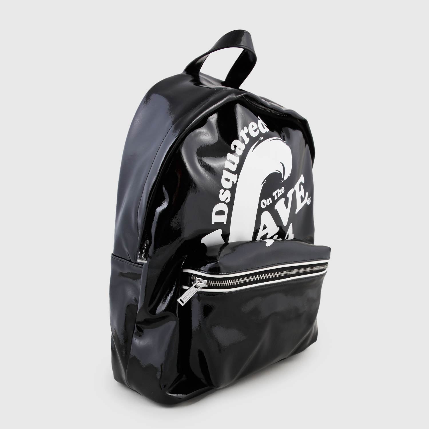 zaino lucido con grafica wave 1964 - annameglio.com abbigliamento moda