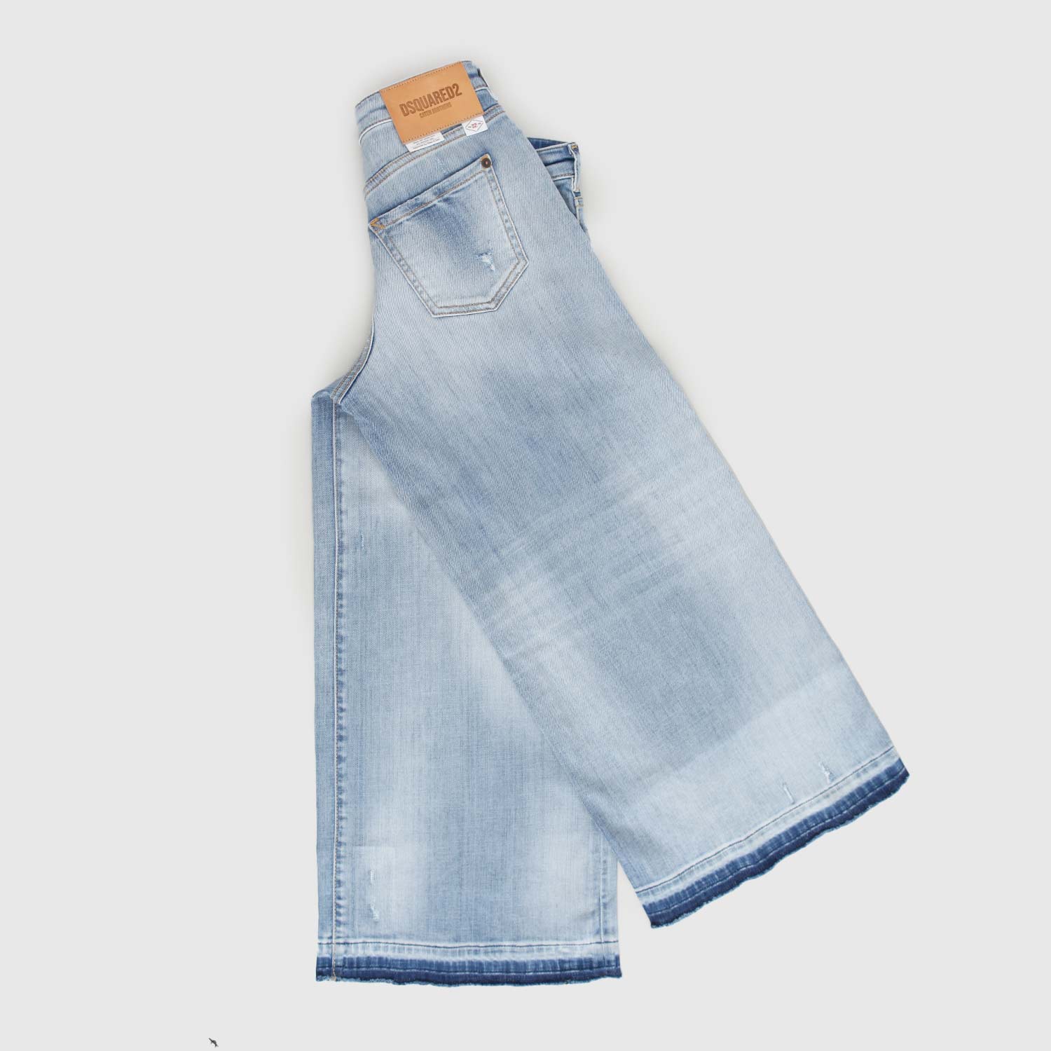 pantalone denim fondo largo ragazza - annameglio.com abbigliamento moda