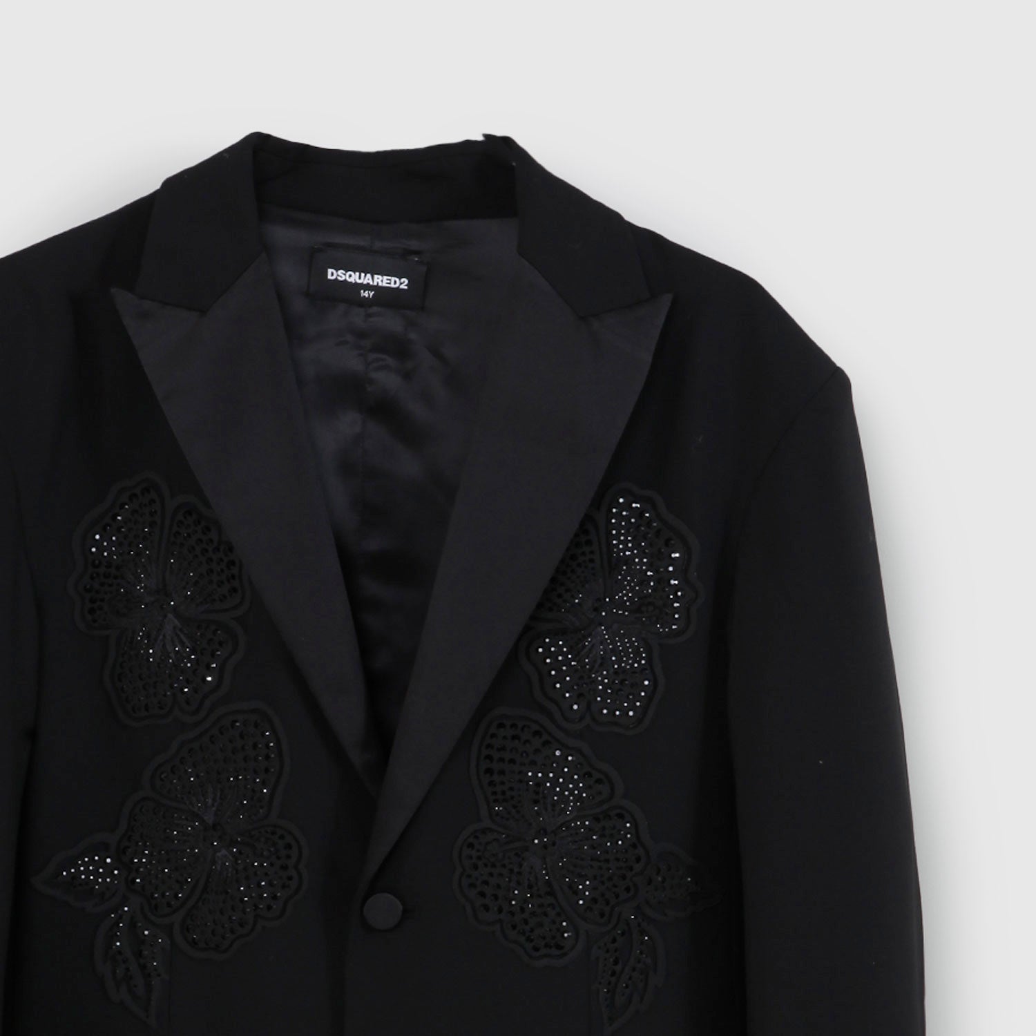 giacca nera fiori ragazza - annameglio.com abbigliamento moda