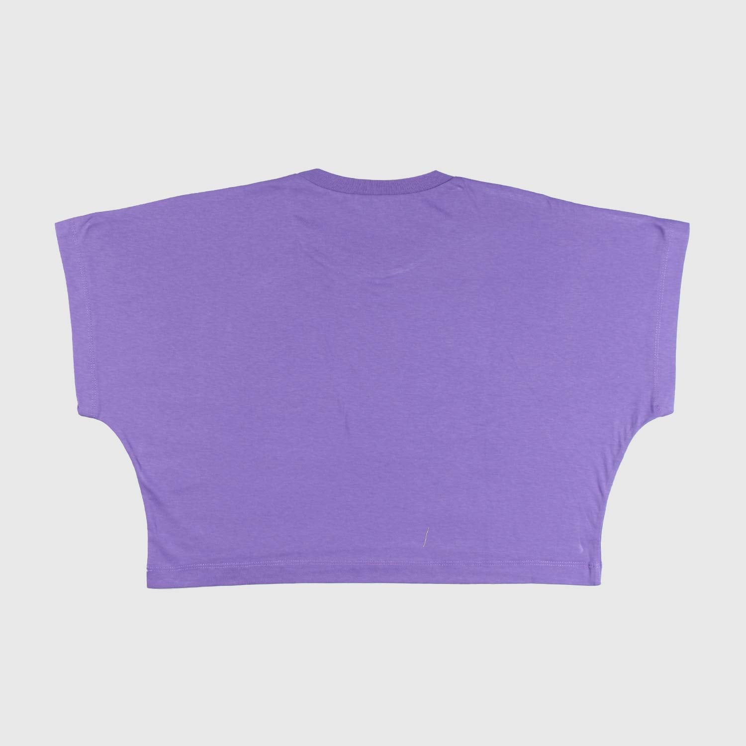 T-shirt crop viola con stampa ragazza - annameglio.com abbigliamento moda