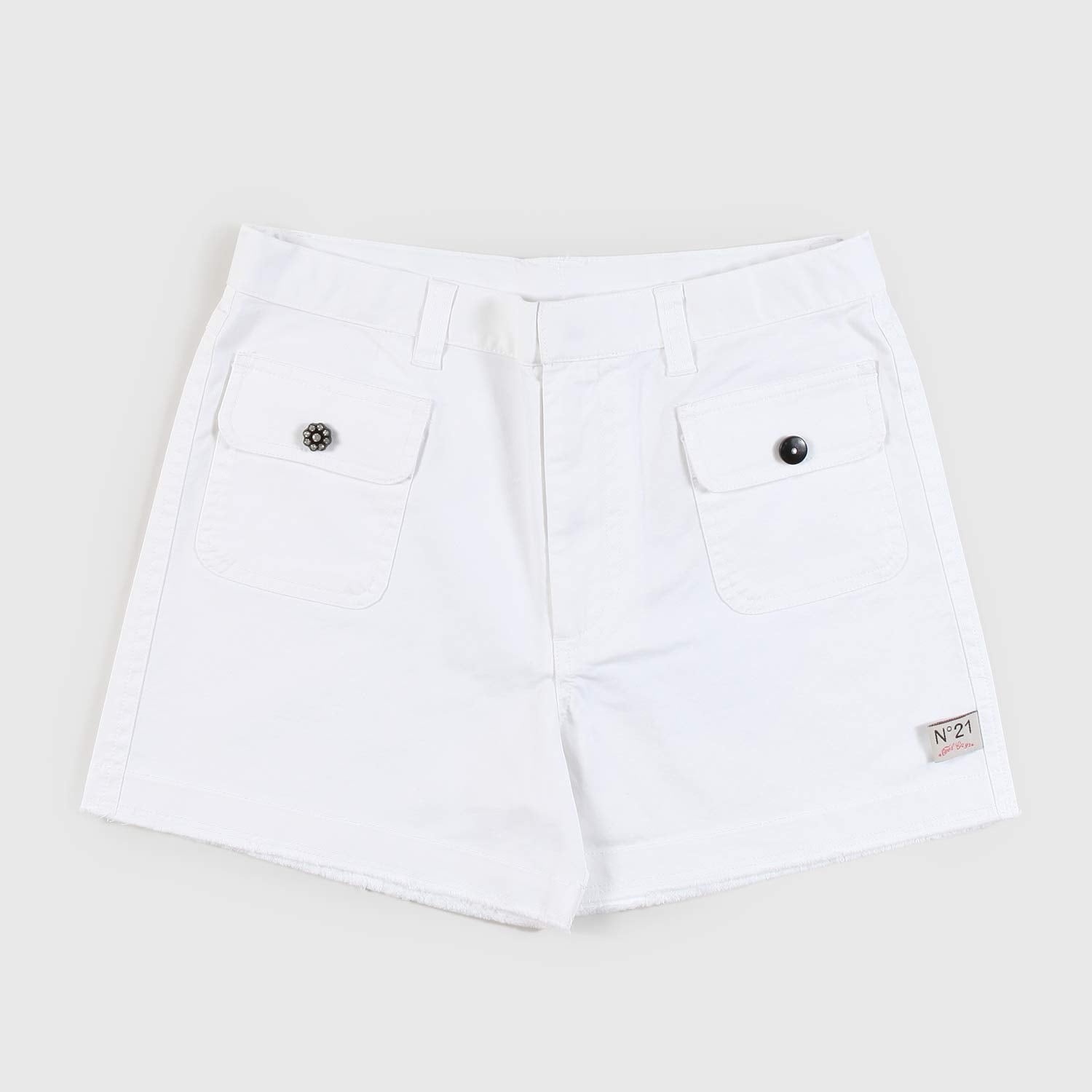 pantaloncino in denim bianco ragazza - annameglio.com abbigliamento moda