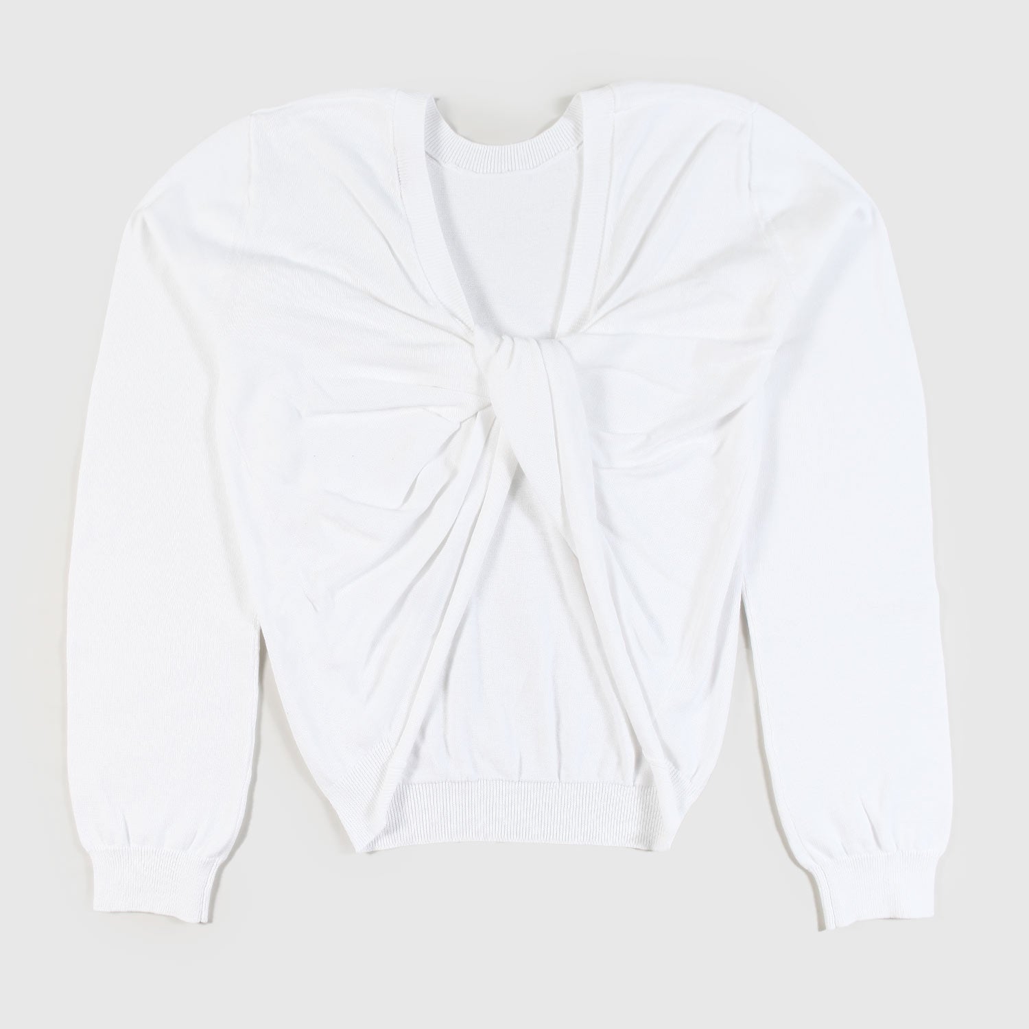 Pullover bianco con intreccio ragazza - annameglio.com abbigliamento moda