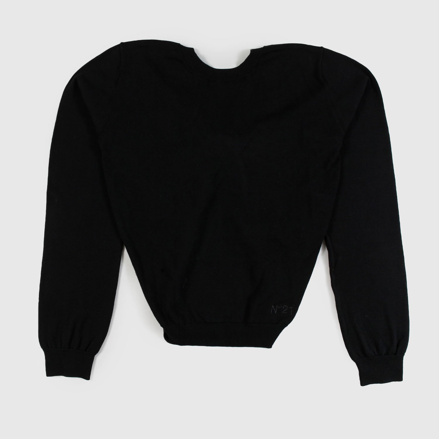 Pullover nero con intreccio ragazza - annameglio.com abbigliamento moda
