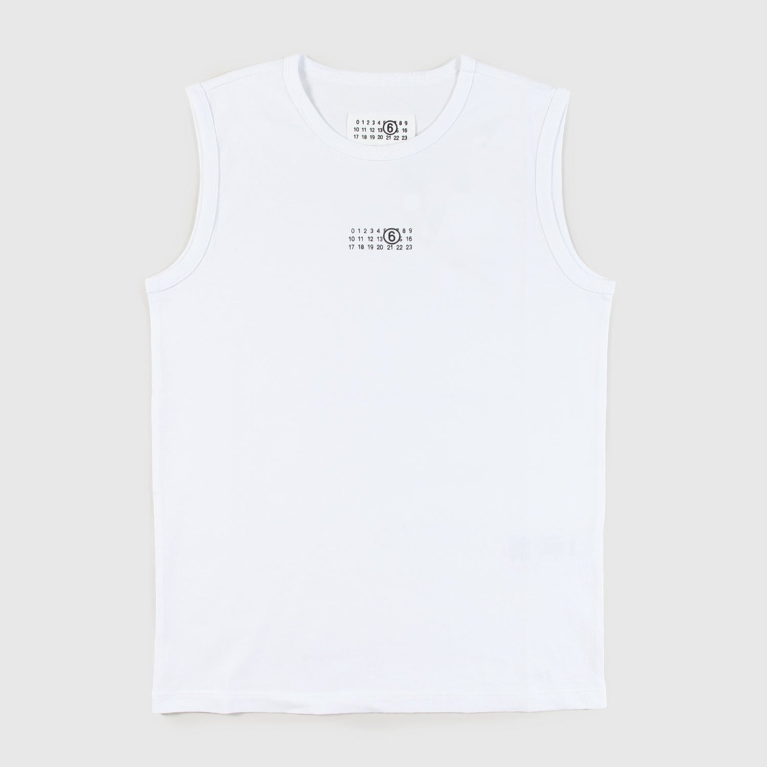 canotta bianca con logo in contrasto - annameglio.com abbigliamento moda