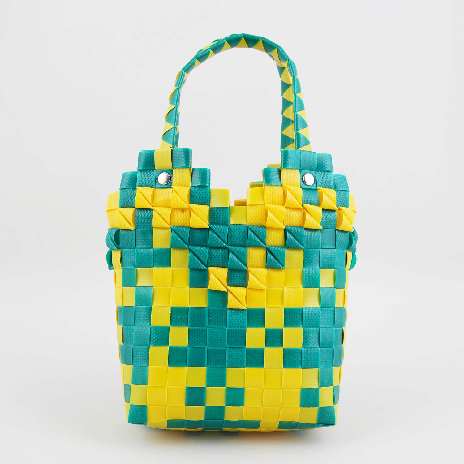 borsa secchiello bambina verde e gialla - annameglio.com abbigliamento moda