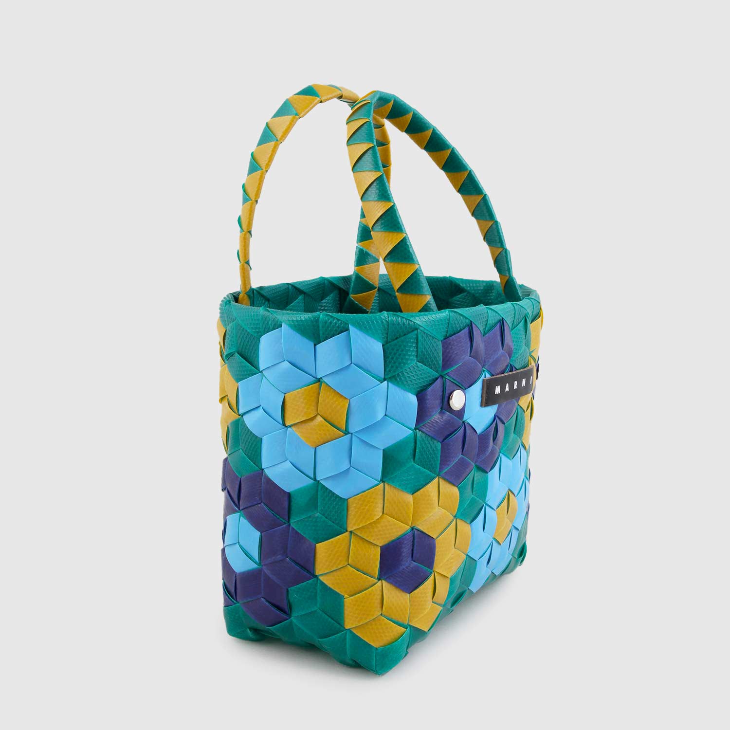 borsa cestino a fantasia e intreccio bambina - annameglio.com abbigliamento moda