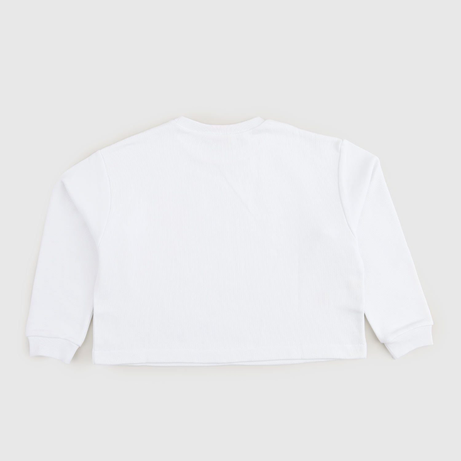 felpa crop bianca bambina - annameglio.com abbigliamento moda
