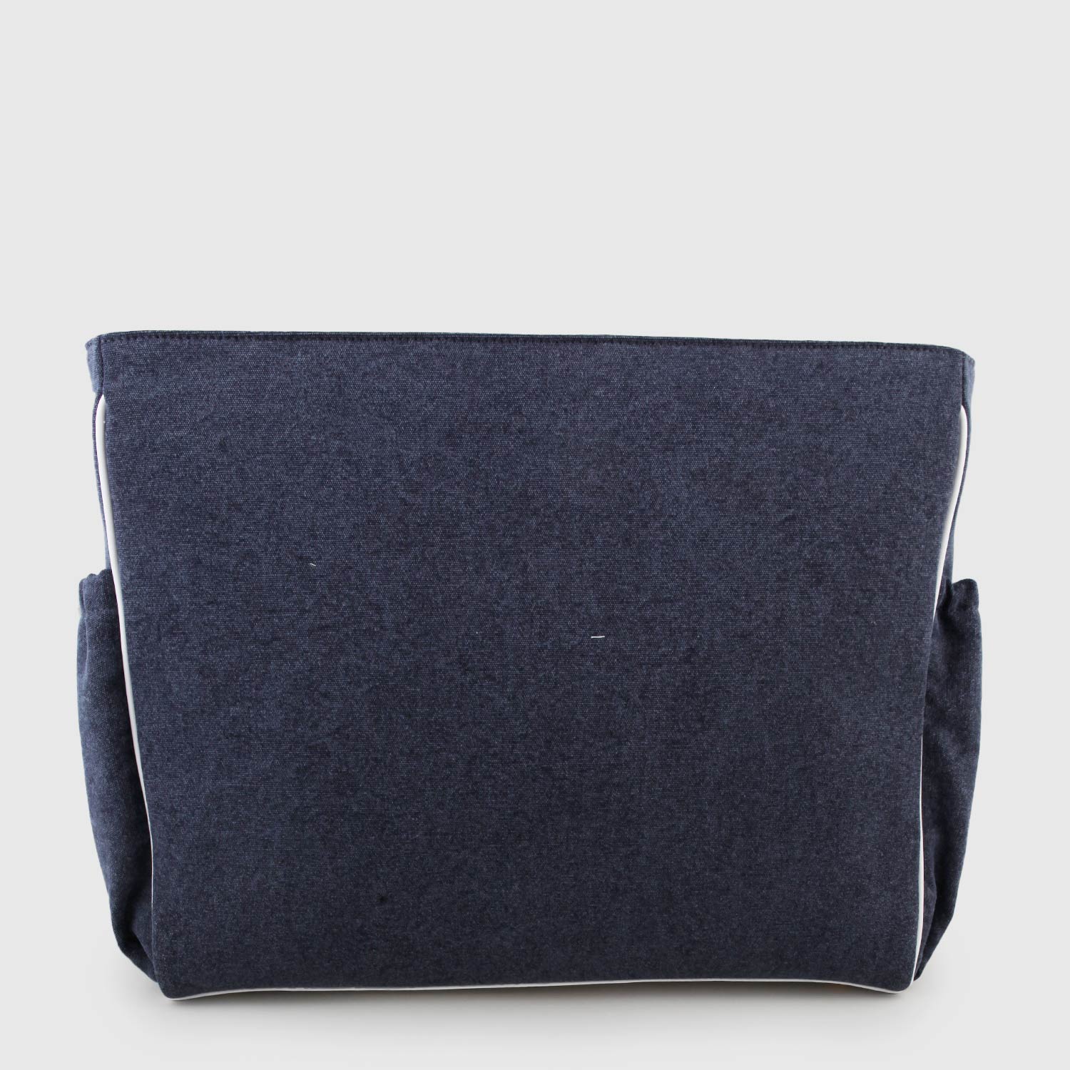 Borsa blu effetto jeans con dettagli oro e bianchi - annameglio.com abbigliamento moda