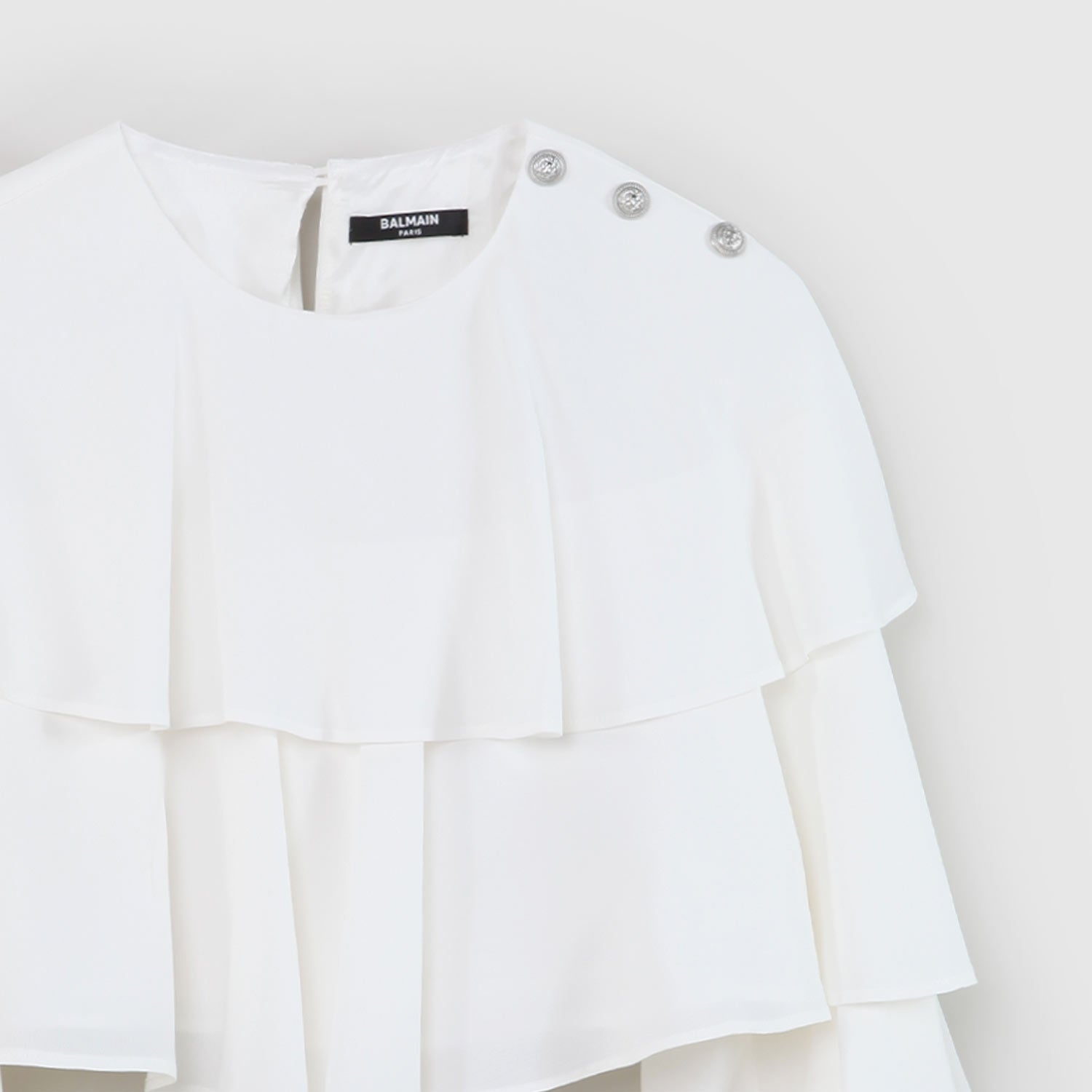 maglia bianca volant ragazza - annameglio.com abbigliamento moda