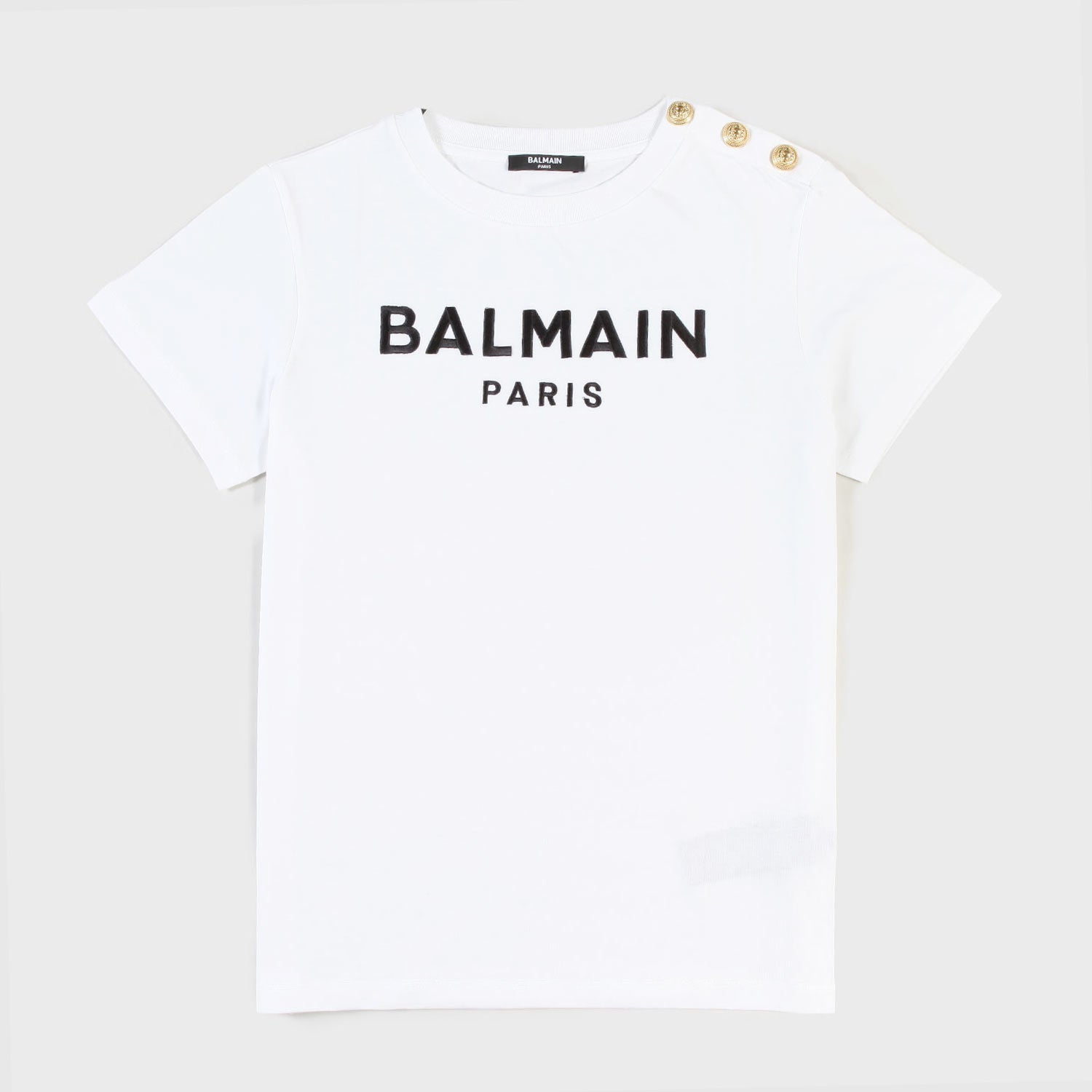 T-shirt bianca con logo in contrasto ragazza - annameglio.com abbigliamento moda