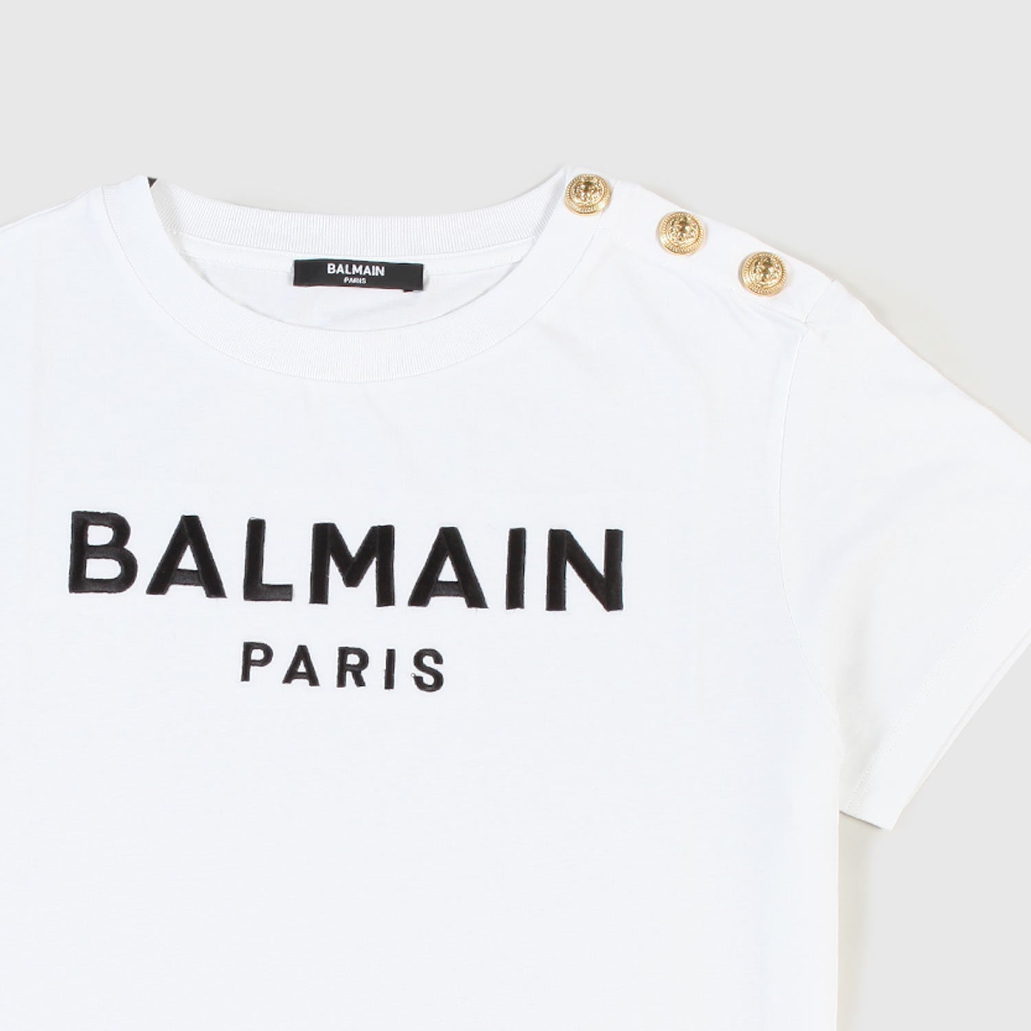 T-shirt bianca con logo in contrasto ragazza - annameglio.com abbigliamento moda