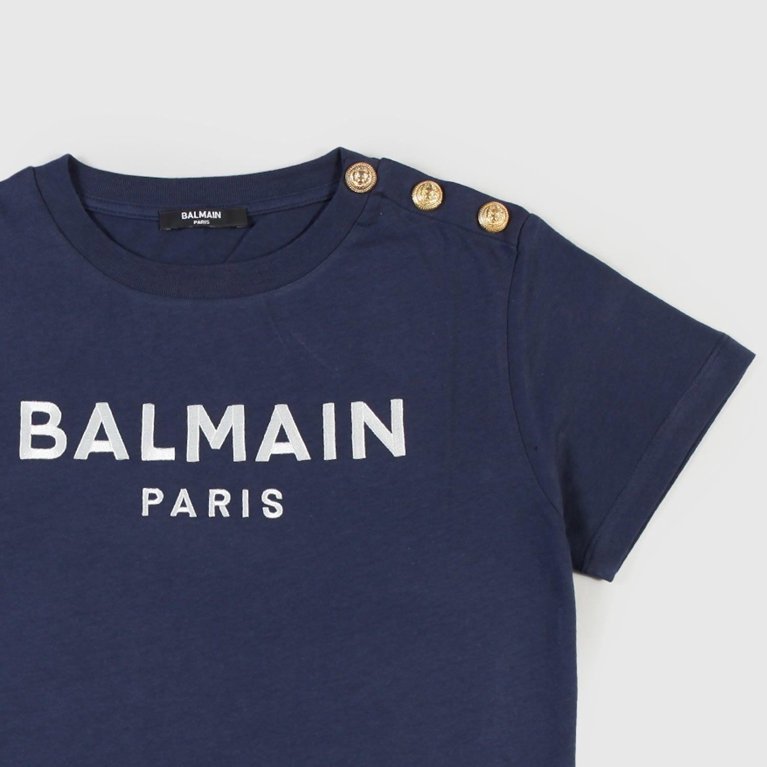 Maglia maniche corte blu con bottoni ragazza - annameglio.com abbigliamento moda