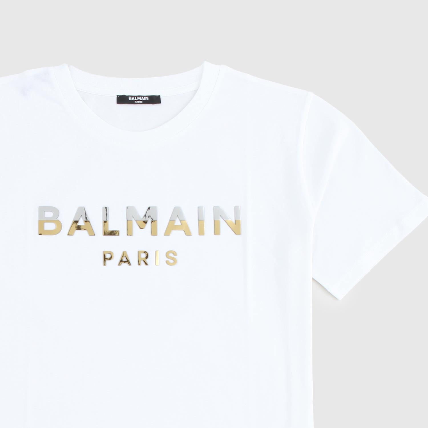 maglietta bianca scritta oro e argento - annameglio.com abbigliamento moda