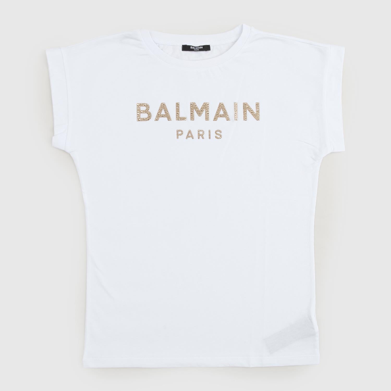 t-shirt bianca scritta oro oversize ragazza - annameglio.com abbigliamento moda