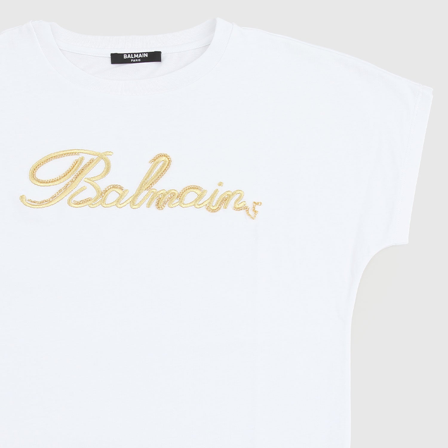 maglia bianca scritta oro ragazza - annameglio.com abbigliamento moda