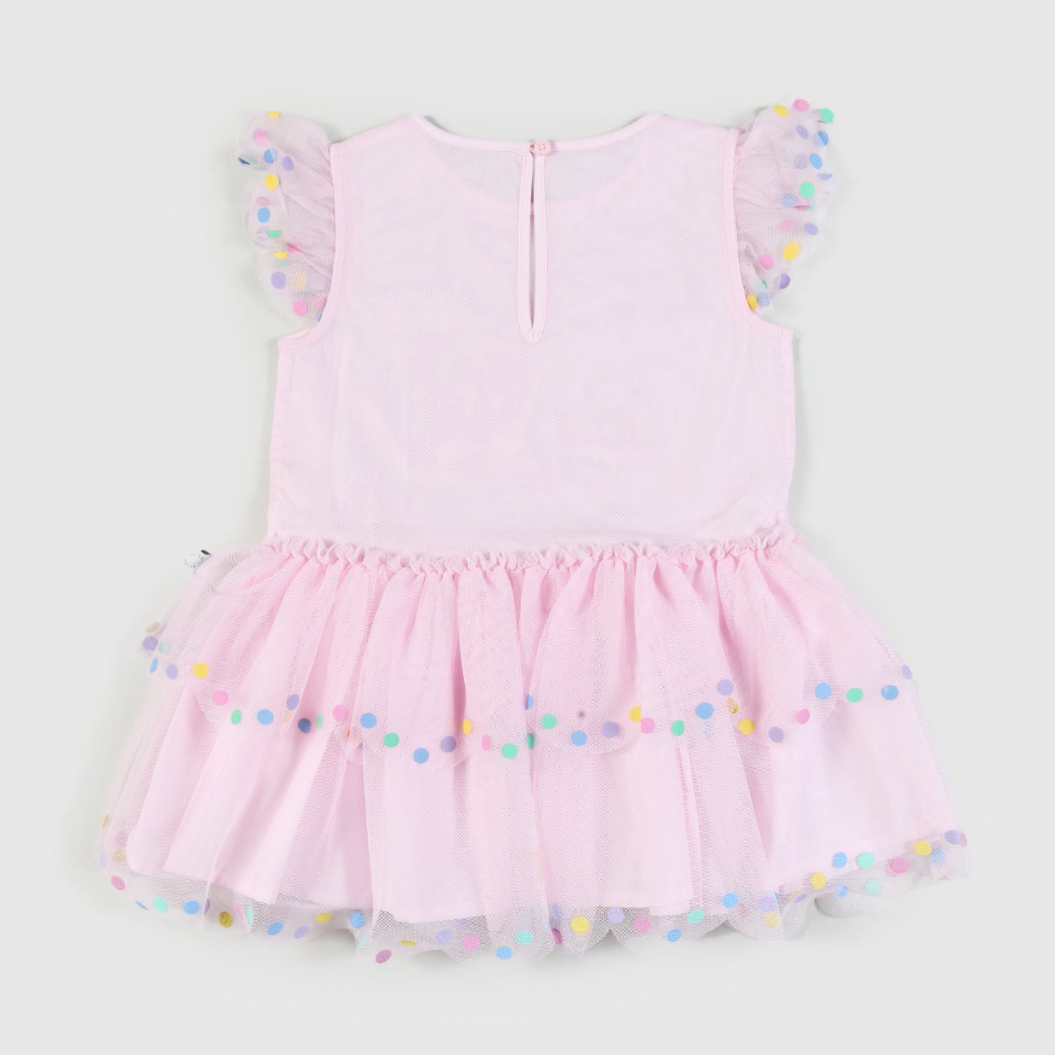 Abito rosa glicine con volant neonata - annameglio.com abbigliamento moda