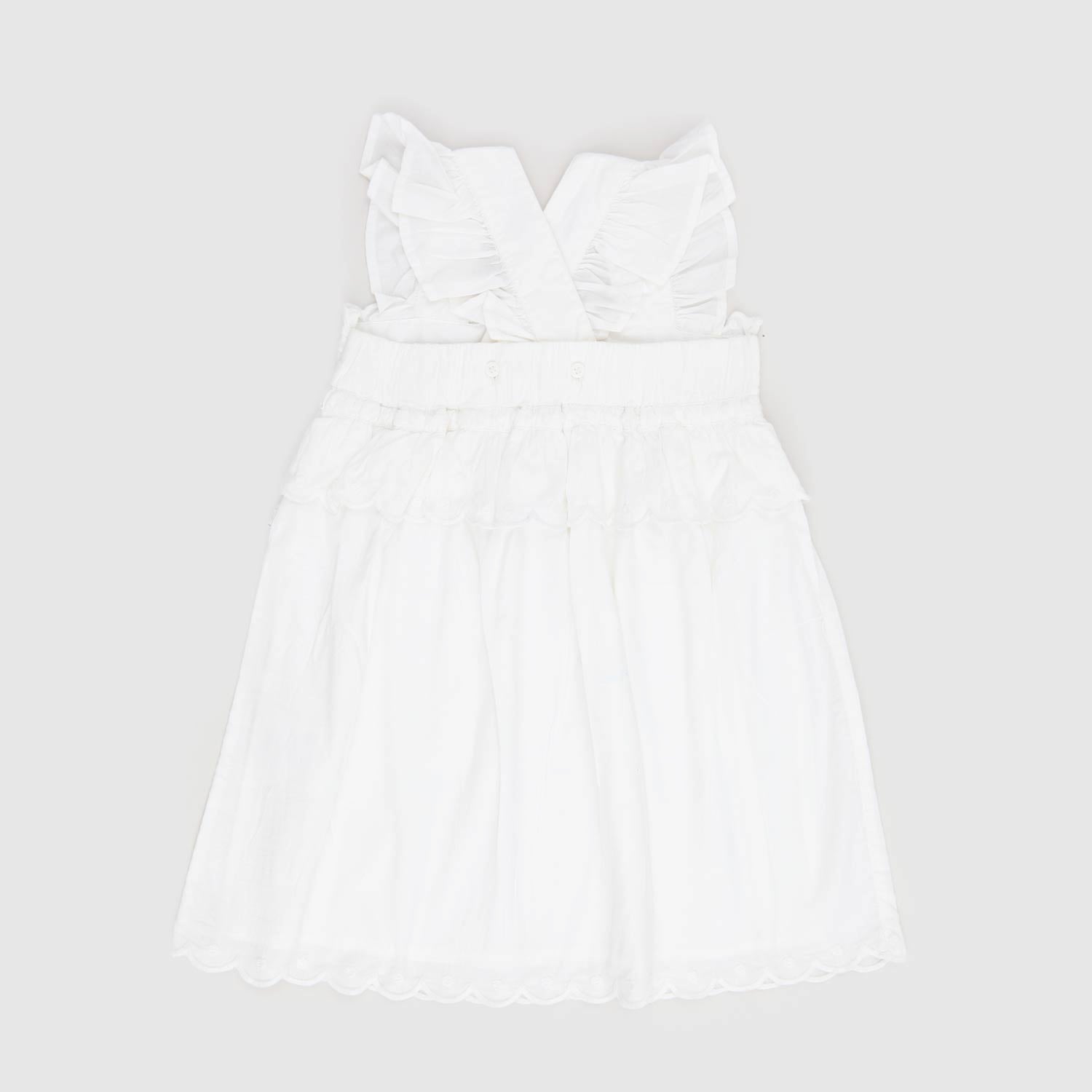 abito bianco con frange neonata - annameglio.com abbigliamento moda