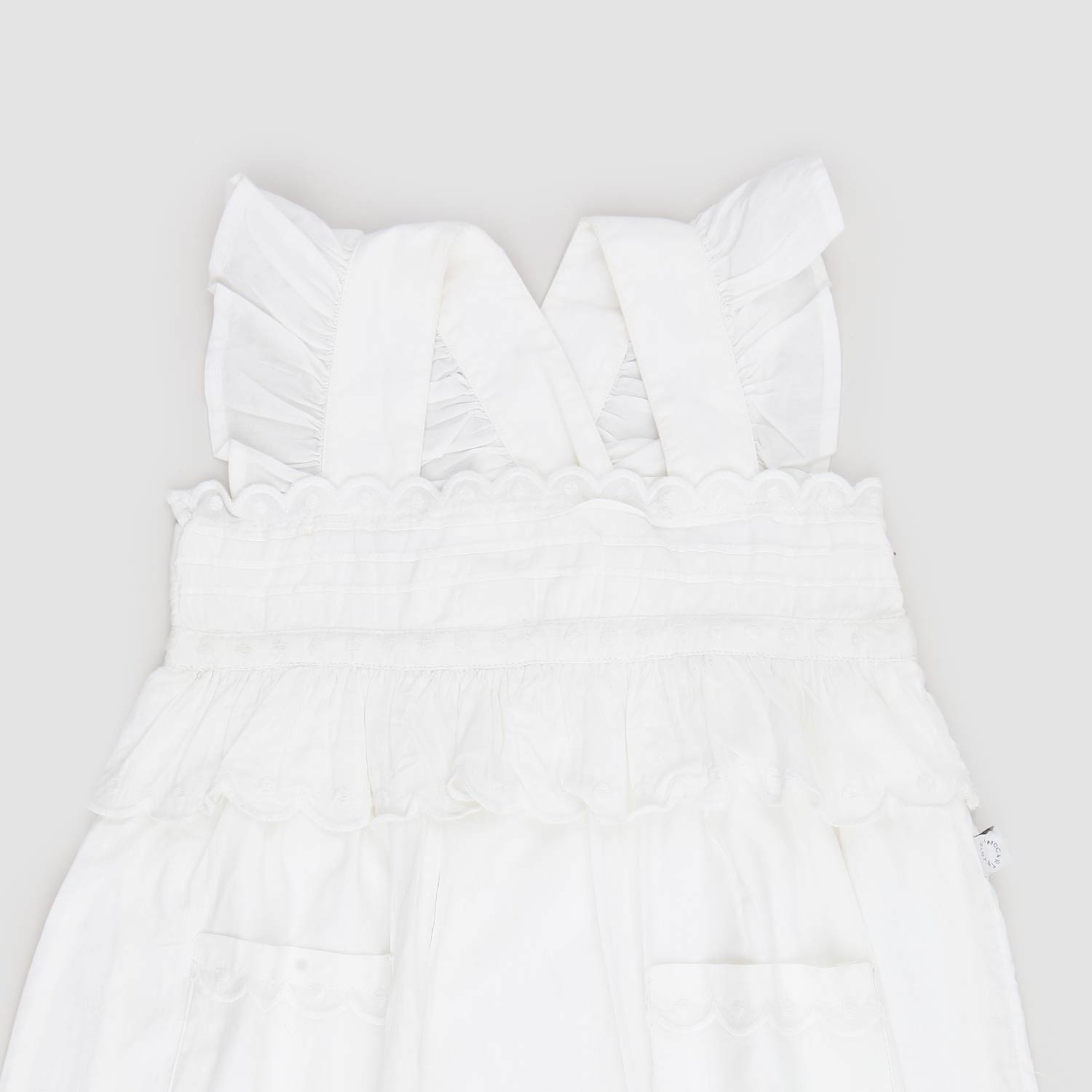 abito bianco con frange neonata - annameglio.com abbigliamento moda