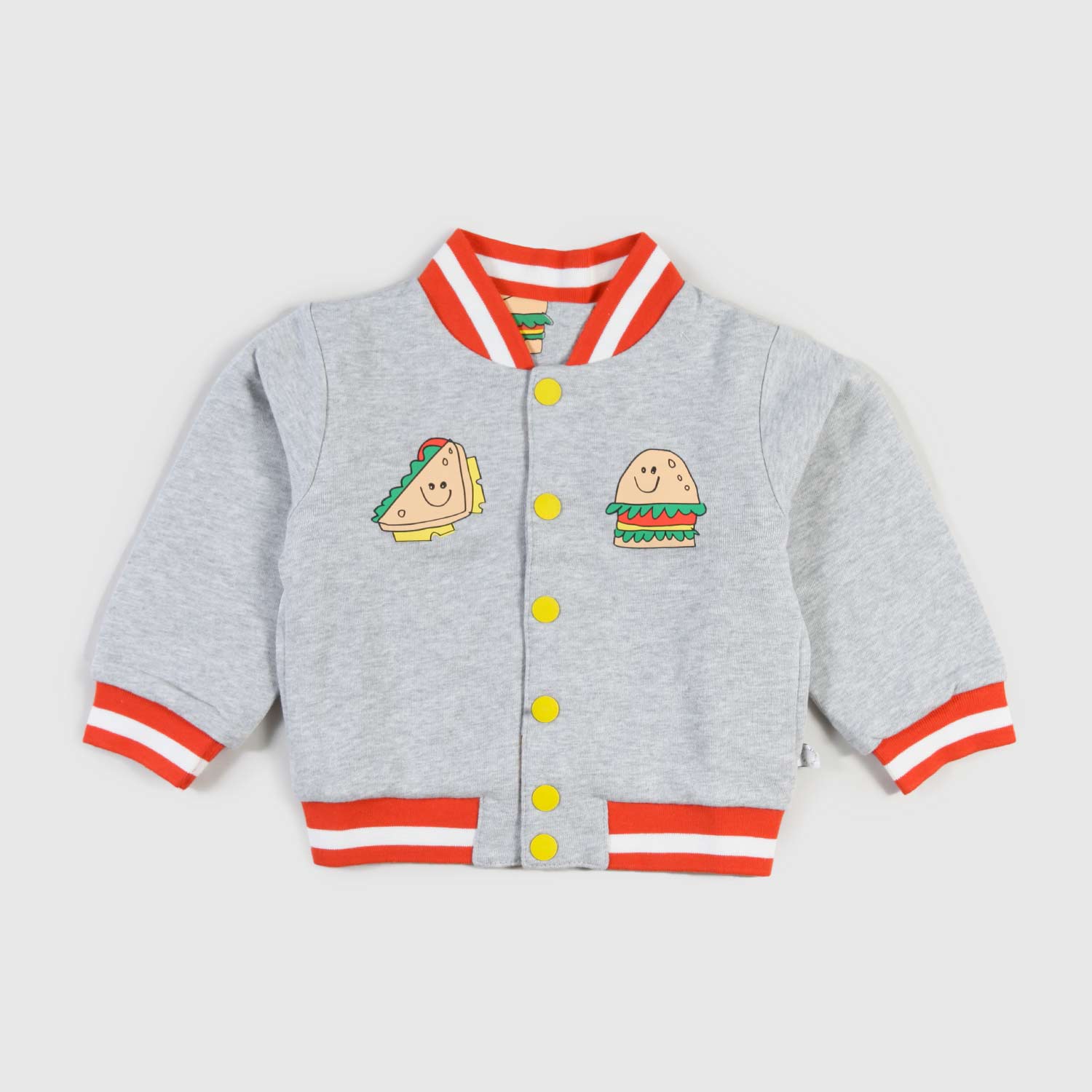 bomber grigio reversibile fantasioso neonato - annameglio.com abbigliamento moda