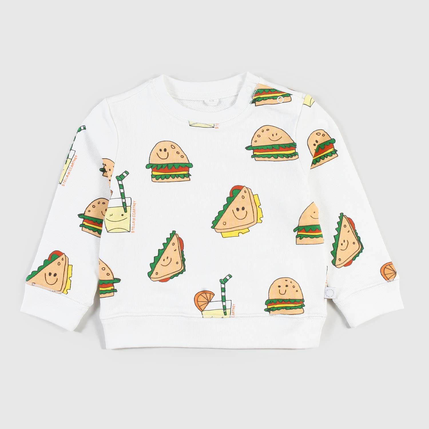 felpa bianca con fantasia neonato - annameglio.com abbigliamento moda