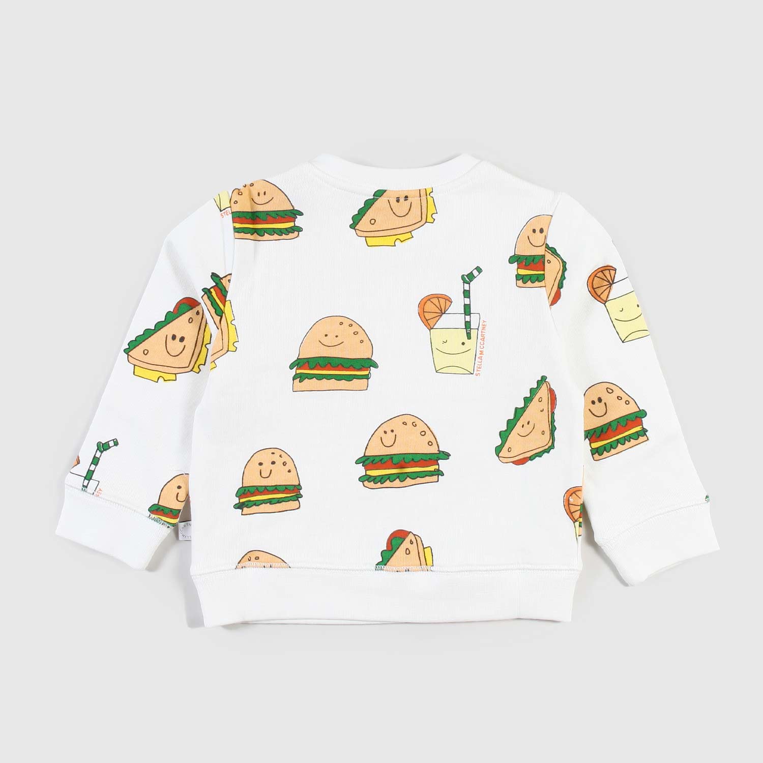 felpa bianca con fantasia neonato - annameglio.com abbigliamento moda