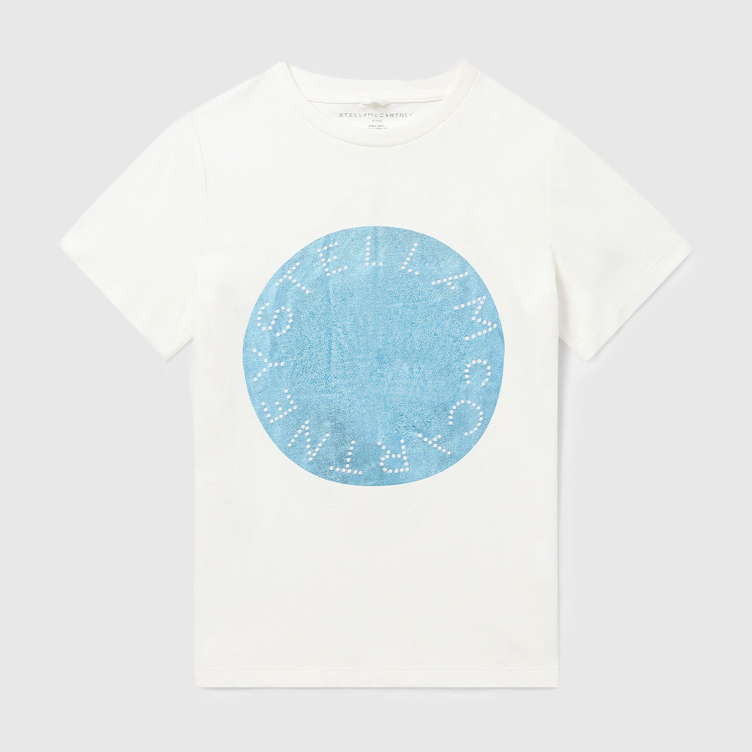 T-shirt bianca con cerchio brillante ragazza - annameglio.com abbigliamento moda