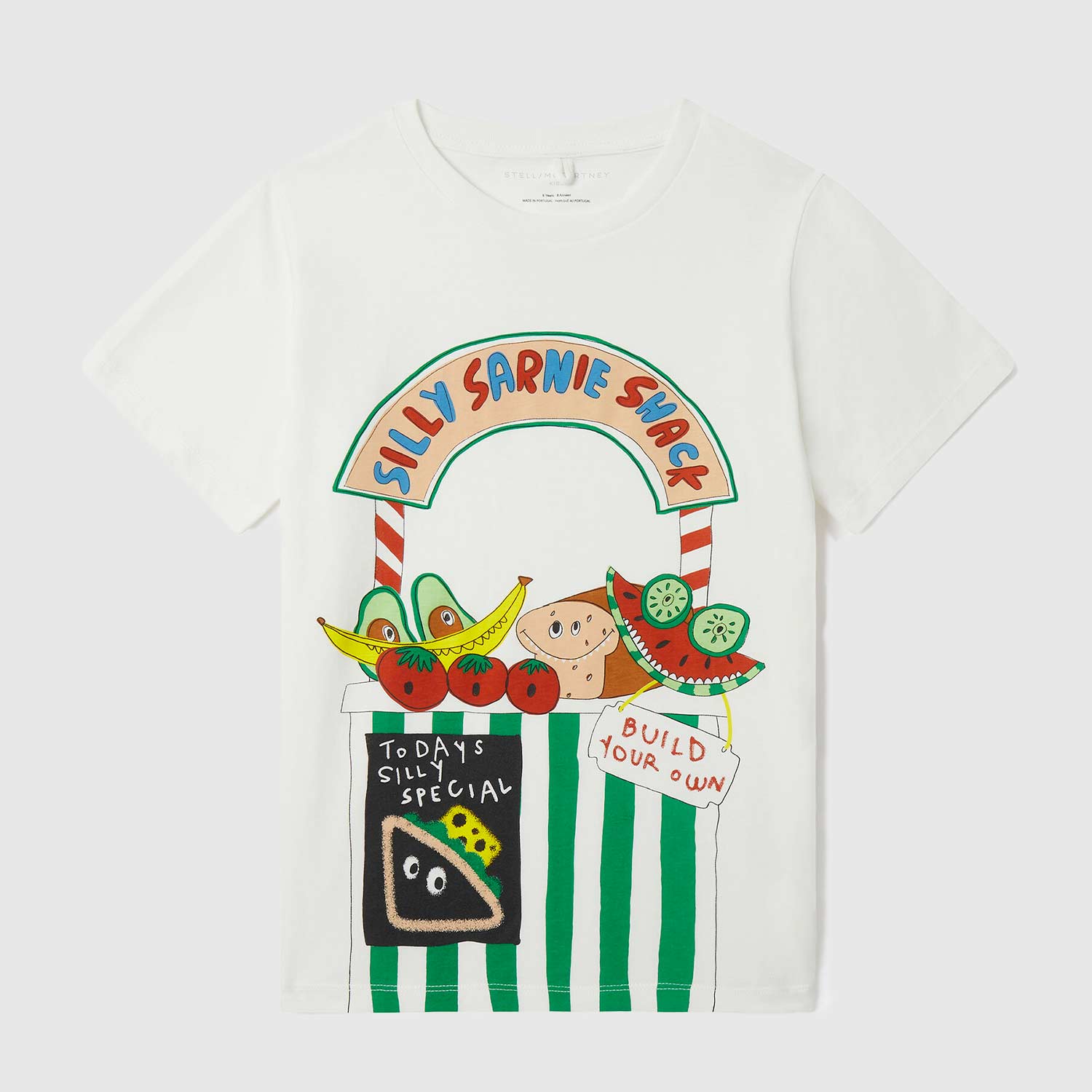 T-shirt bianca con stampa bambino - annameglio.com abbigliamento moda