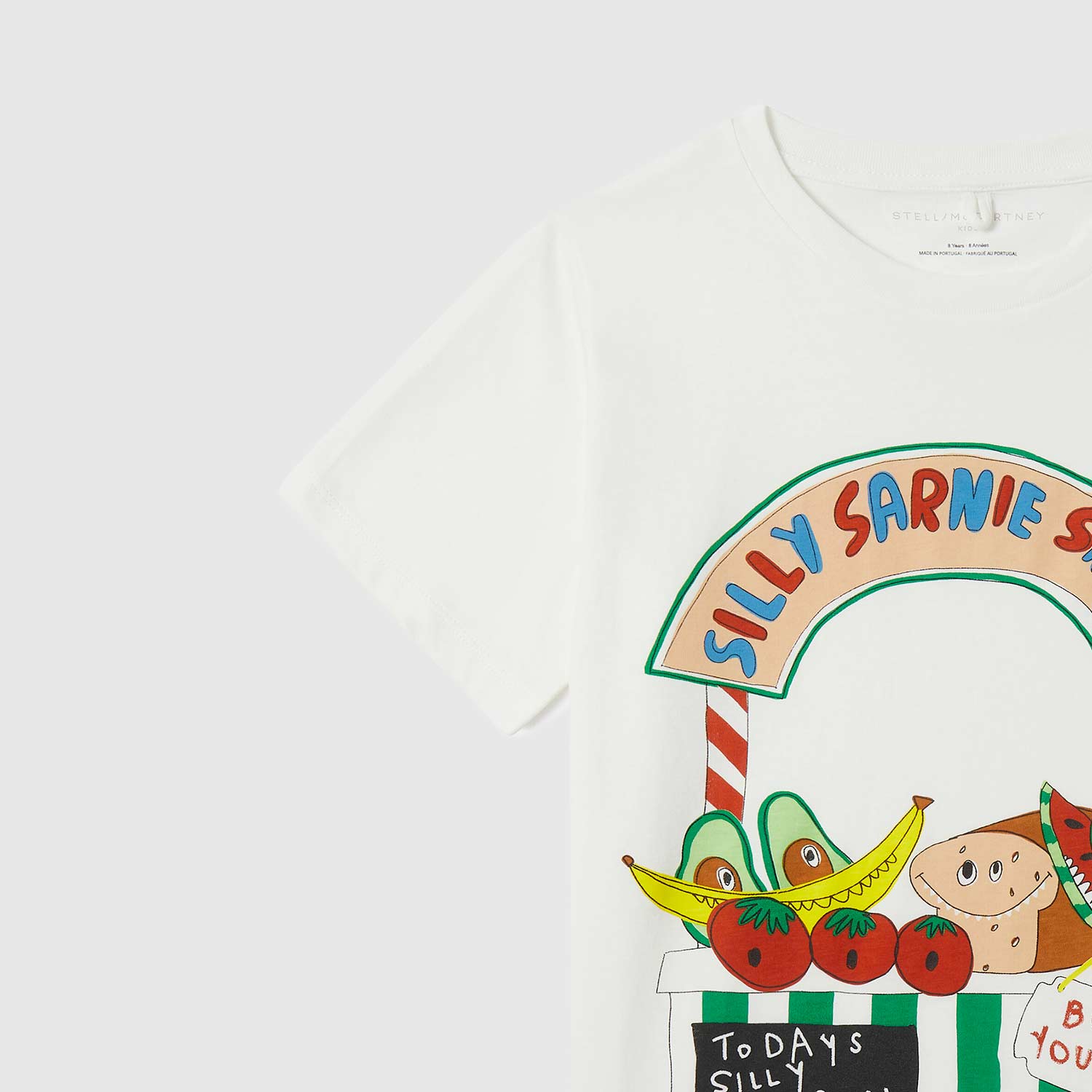 T-shirt bianca con stampa bambino - annameglio.com abbigliamento moda