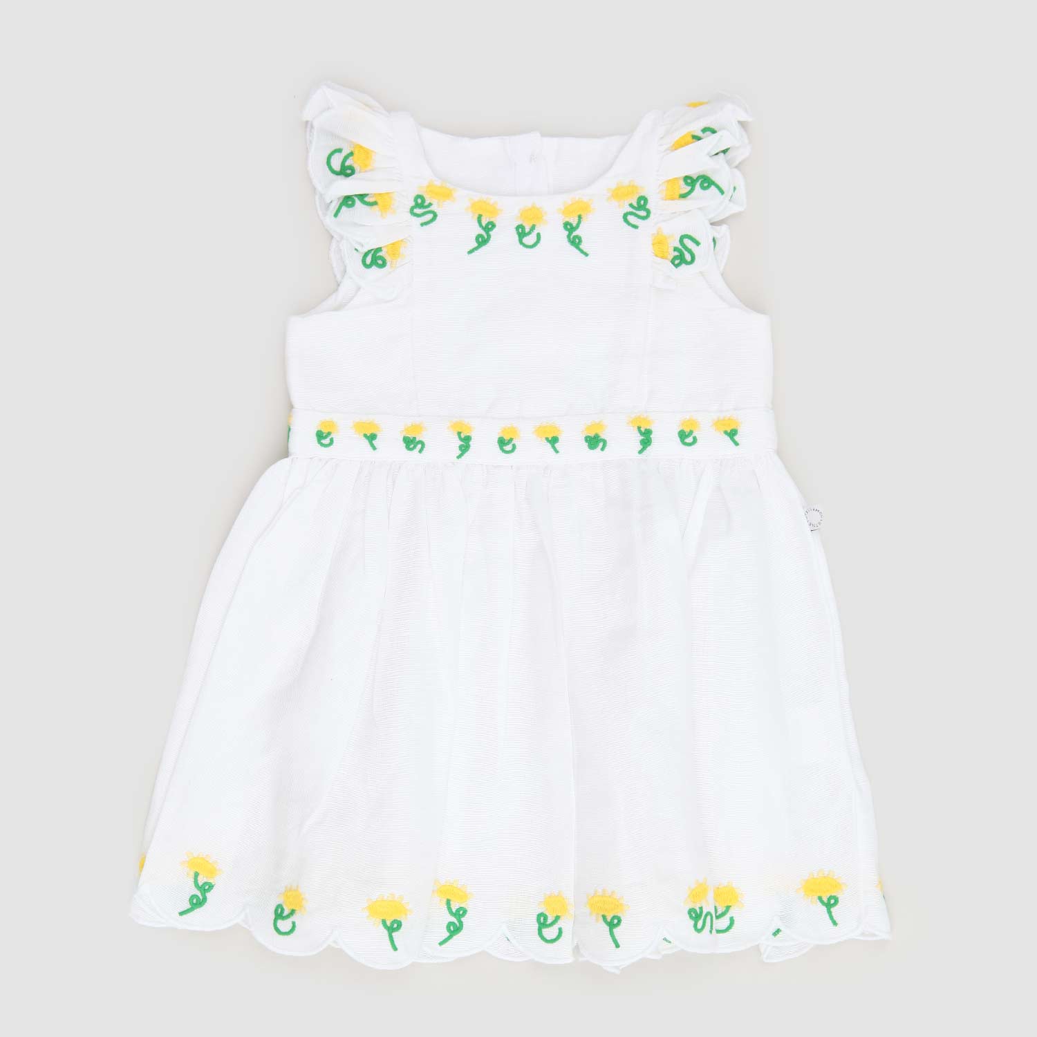 vestito bianco con fiorellini neonata - annameglio.com abbigliamento moda