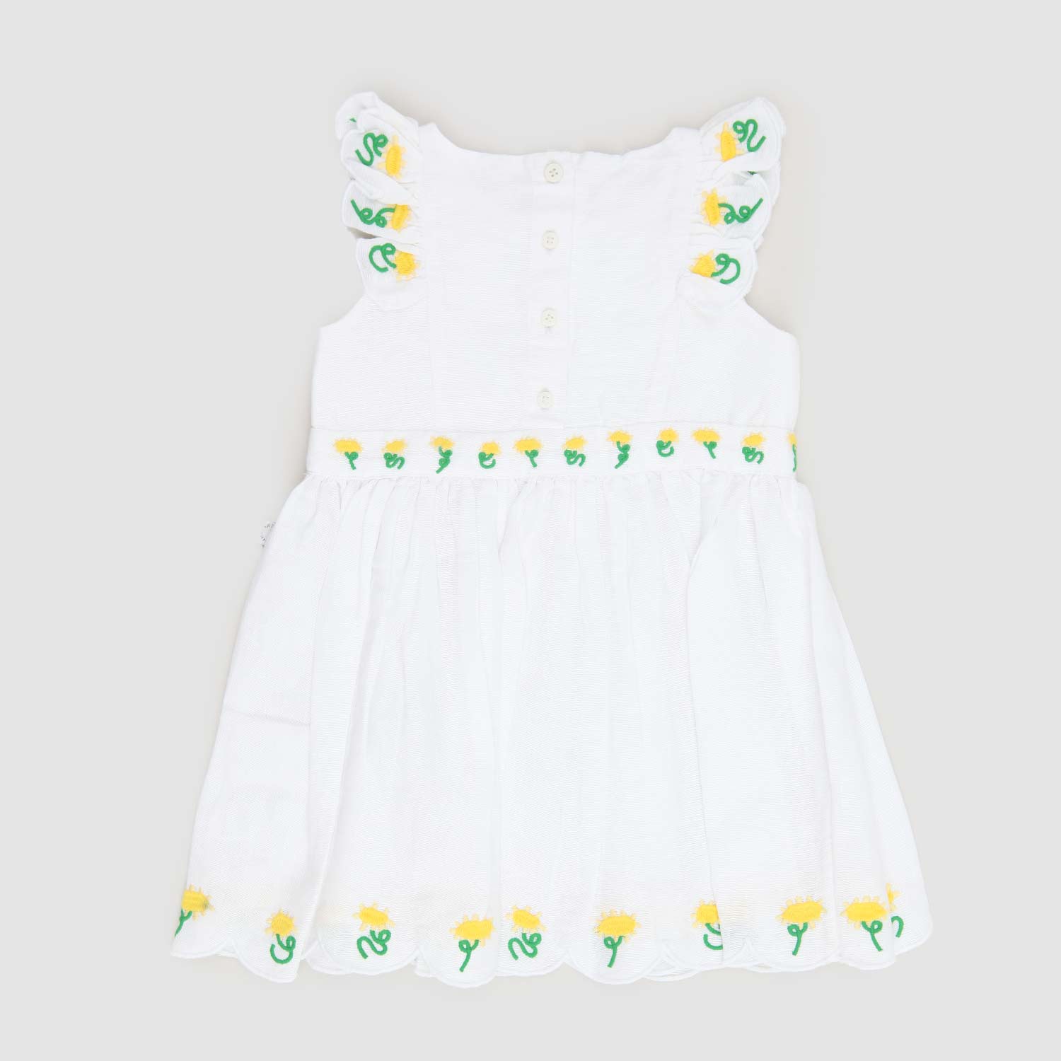 vestito bianco con fiorellini neonata - annameglio.com abbigliamento moda