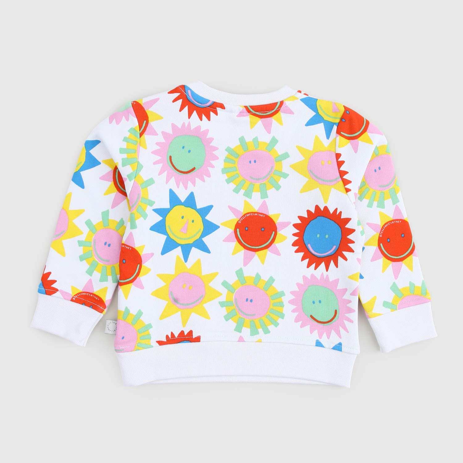 felpa bianca sole multicolore neonato - annameglio.com abbigliamento moda