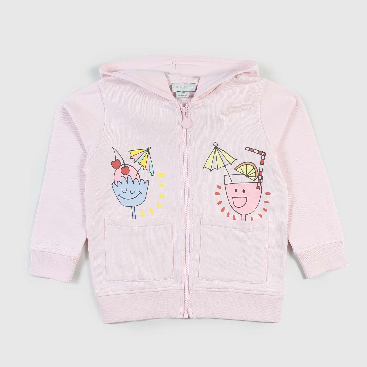 felpa con zip integrata rosa ragazza - annameglio.com abbigliamento moda