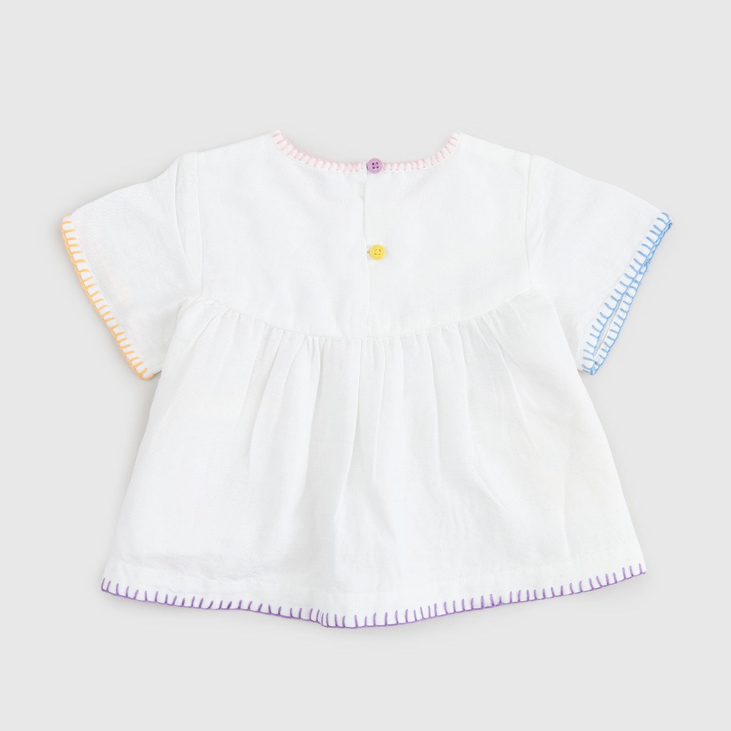 vestito bianco multicolore neonata - annameglio.com abbigliamento moda