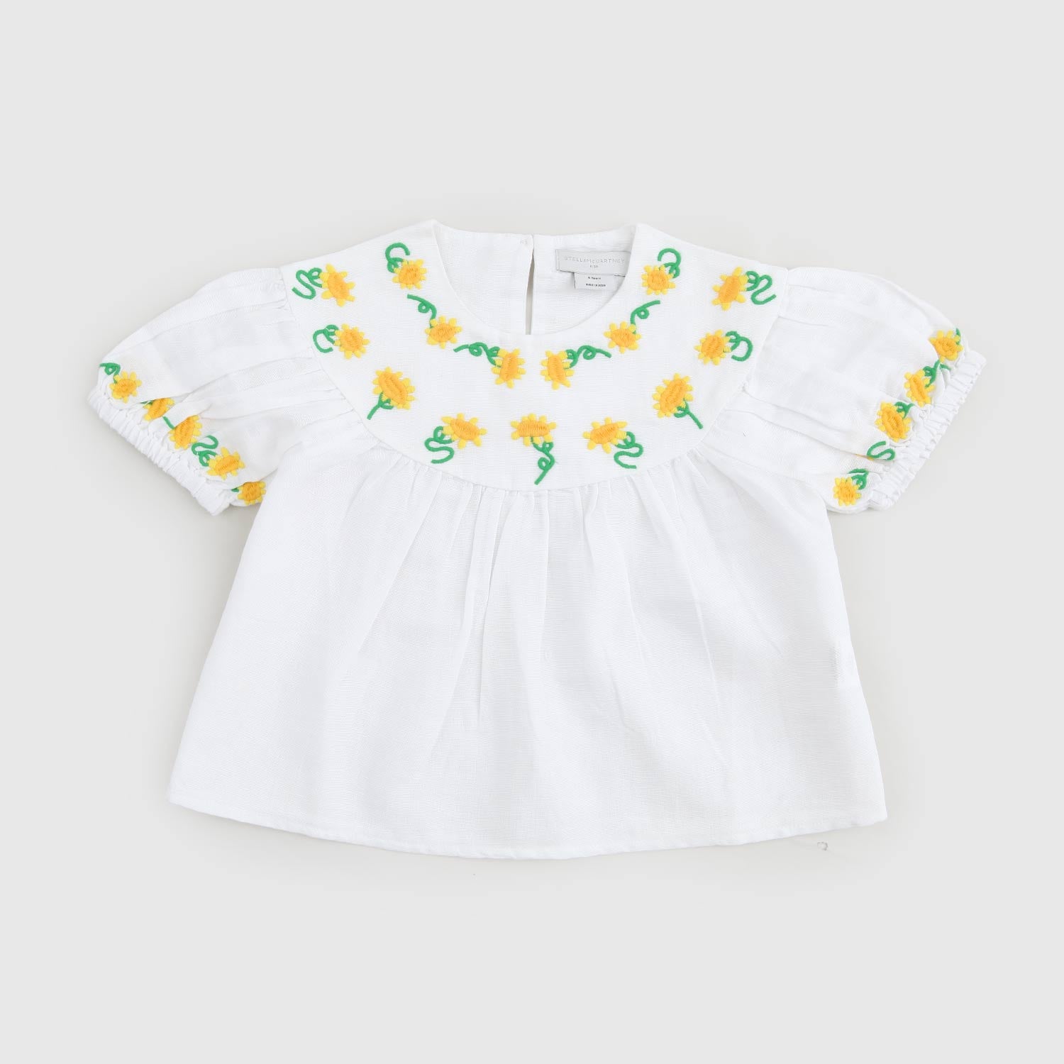 t-shirt bianca girasoli bambina - annameglio.com abbigliamento moda
