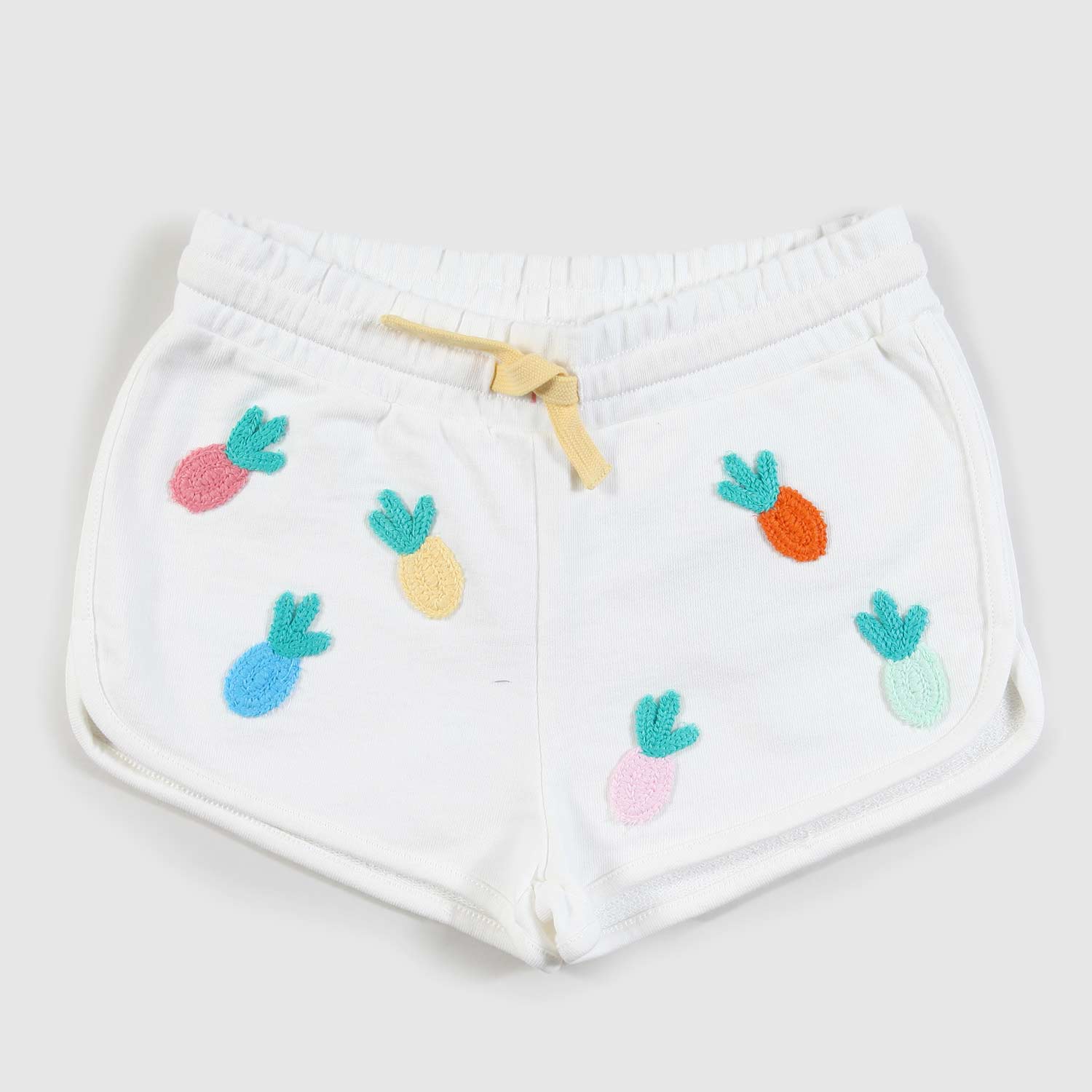 Bermuda bianco con ananas bambina - annameglio.com abbigliamento moda