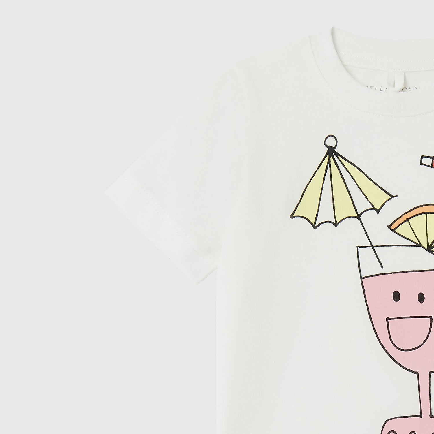 T-shirt neonata bianca con stampa giocosa - annameglio.com abbigliamento moda