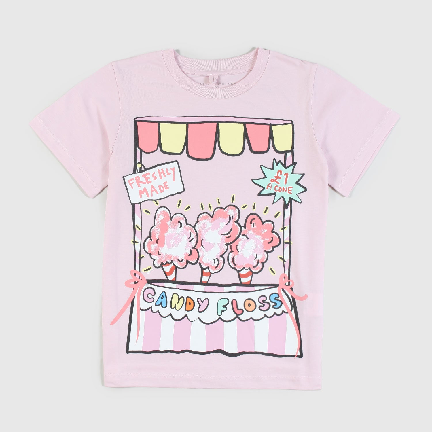 Maglia rosa con stampa zucchero filato bambina - annameglio.com abbigliamento moda